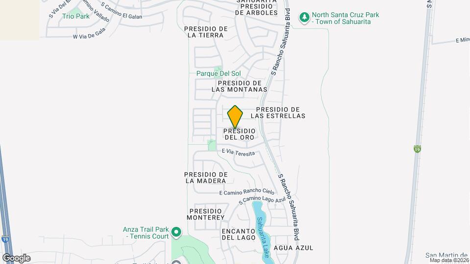 194 E Calle Puente Azul Map and Location Details