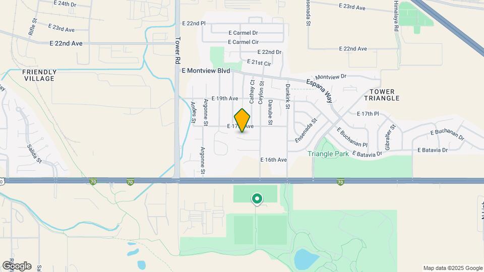 18973 E 16th Pl Map and Location Details