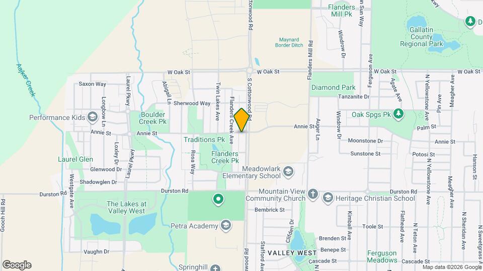 897 N Cottonwood Rd Map and Location Details