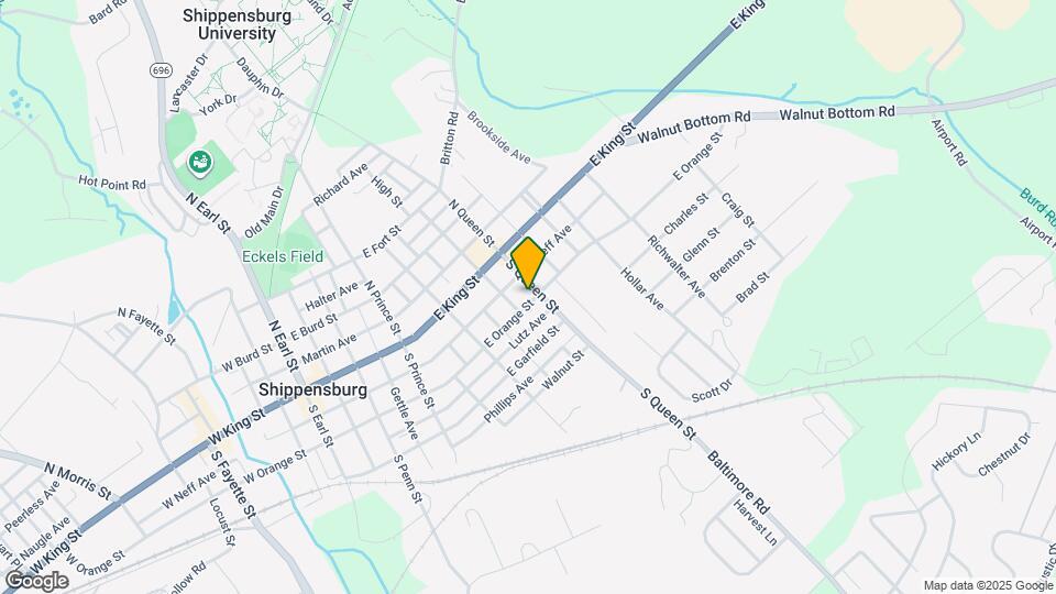 343 E Orange St Map and Location Details