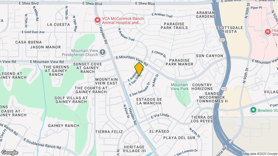 8329 E San Simon Dr Mapa y Detalles de la Ubicación