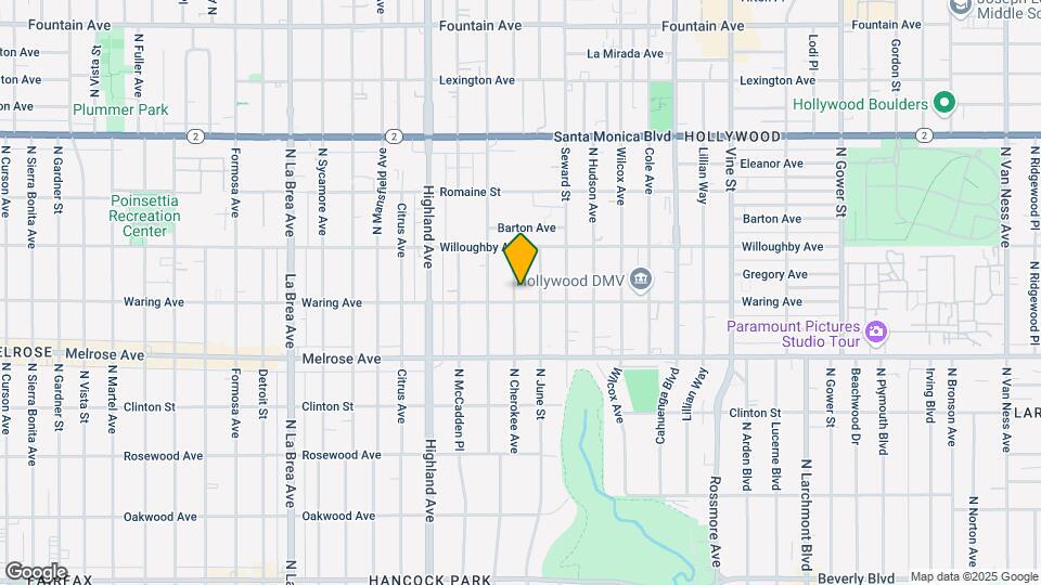 806 N Cherokee Ave Map and Location Details