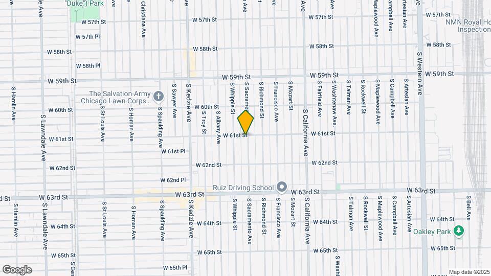 6102-6104 S Sacramento Ave Map and Location Details