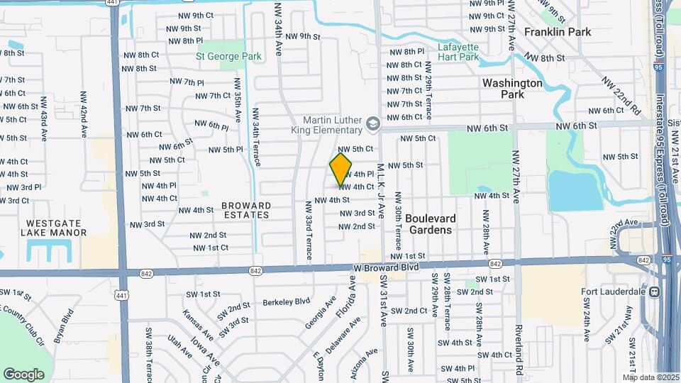 3220 NW 4th Ct Map and Location Details