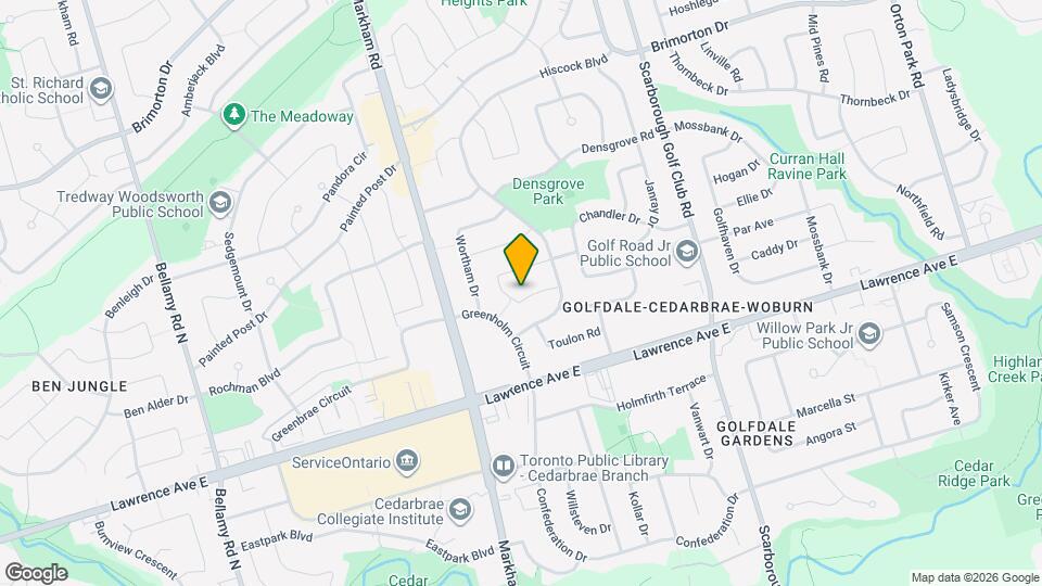 15 Shawford Crescent Map and Location Details