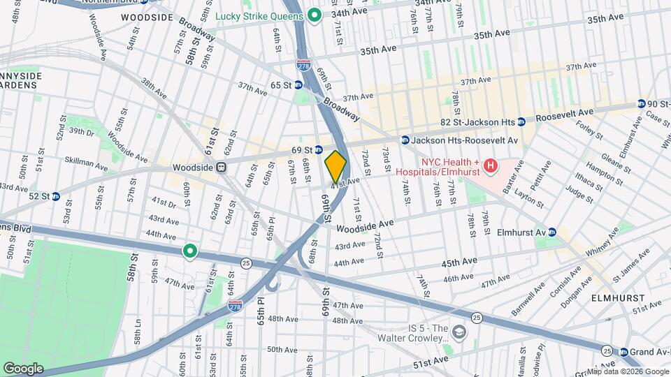 69-14 41st Ave Mapa y Detalles de la Ubicación