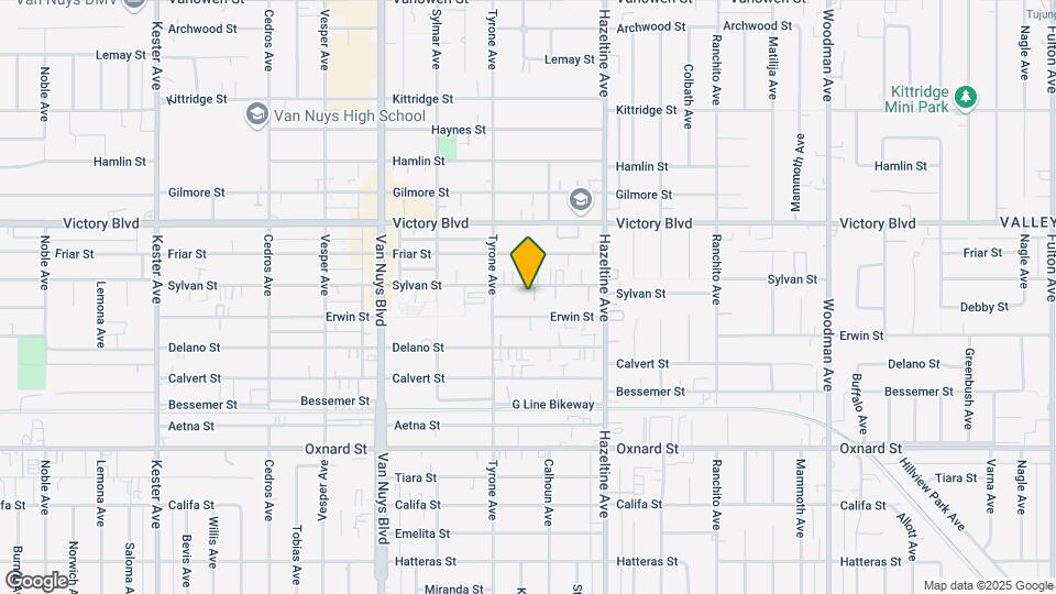 14124 Sylvan St Map and Location Details
