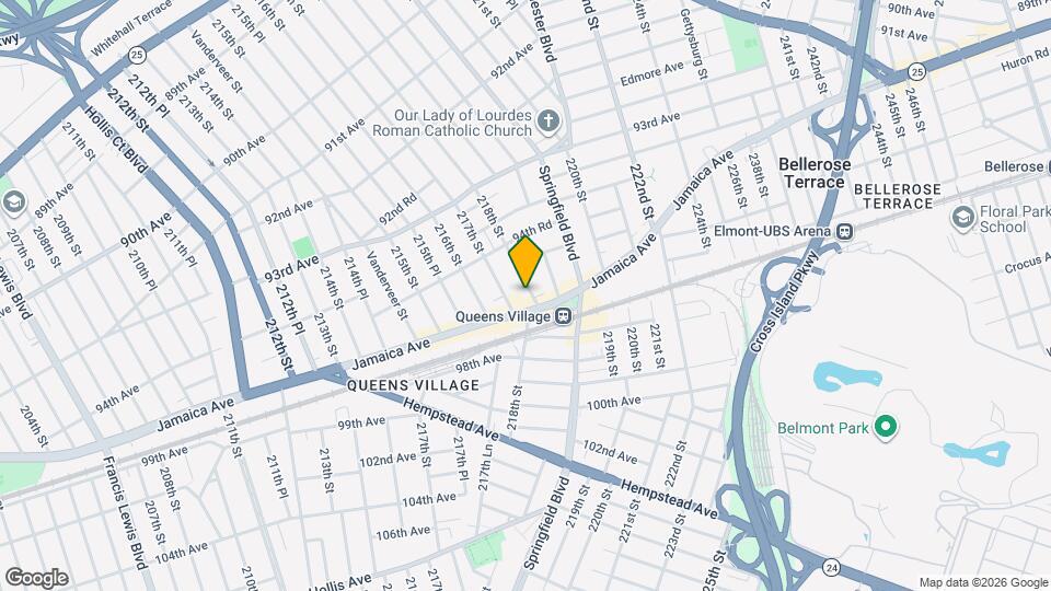 94-86 218th St Map and Location Details