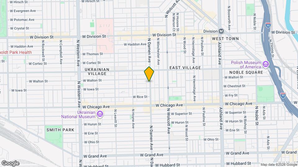 914 N Damen Ave, Unit 914 N California Mapa y Detalles de la Ubicación