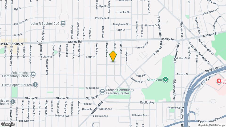 614 Madison Ave Map and Location Details