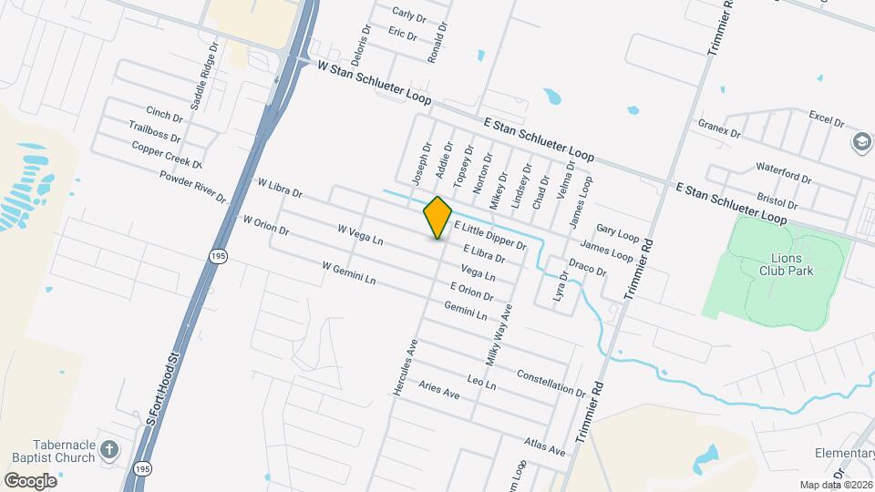 102 W Libra Dr Map and Location Details