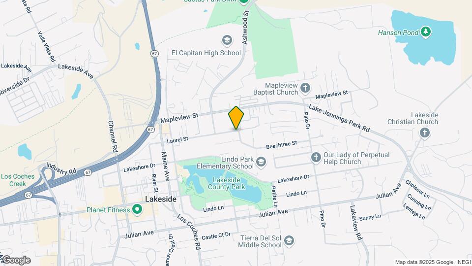 Lindo Lake Townhomes Map and Location Details