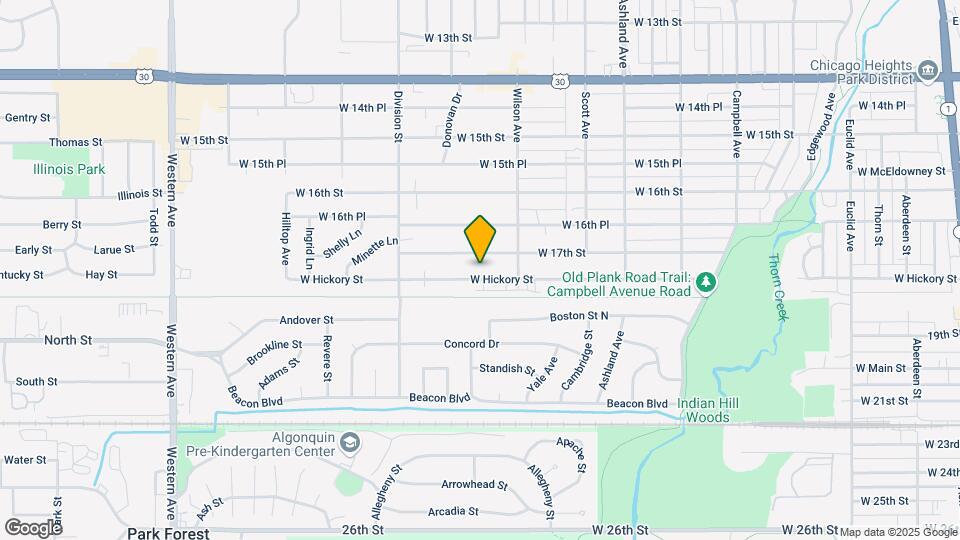 427 Hickory St-Unit -Unit 1 Map and Location Details
