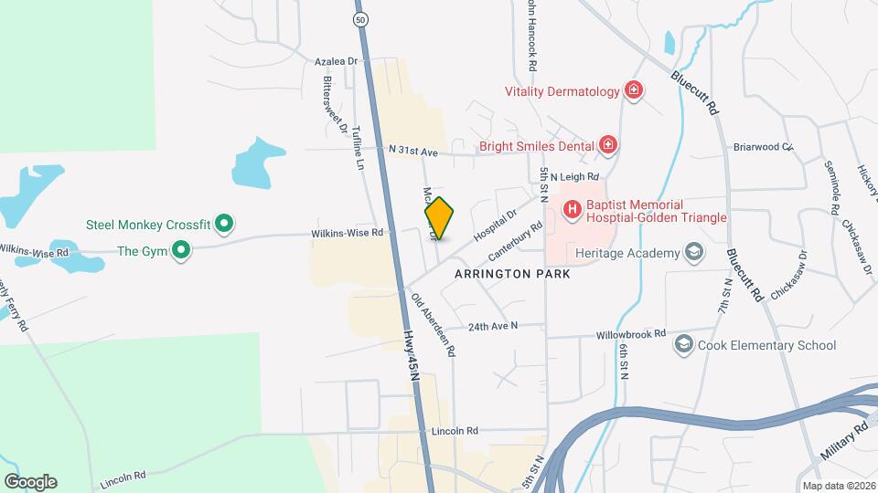 2604 McArthur Dr Map and Location Details