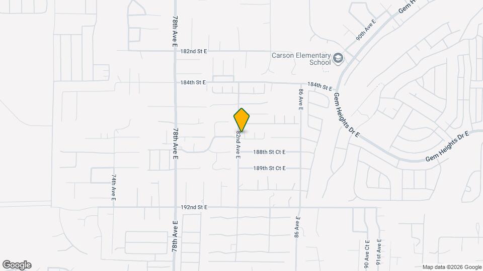 18714 82nd Ave Ct E Map and Location Details