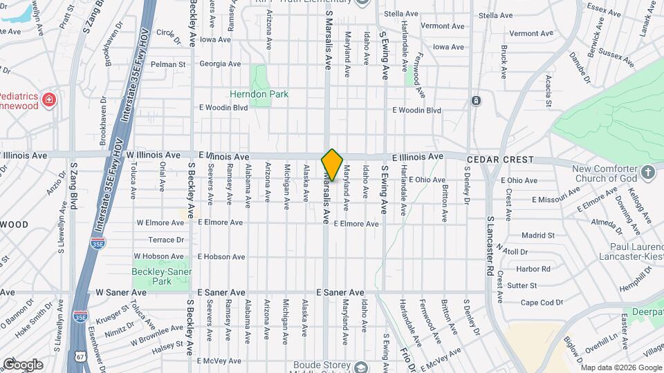 2410 S Marsalis Ave Map and Location Details