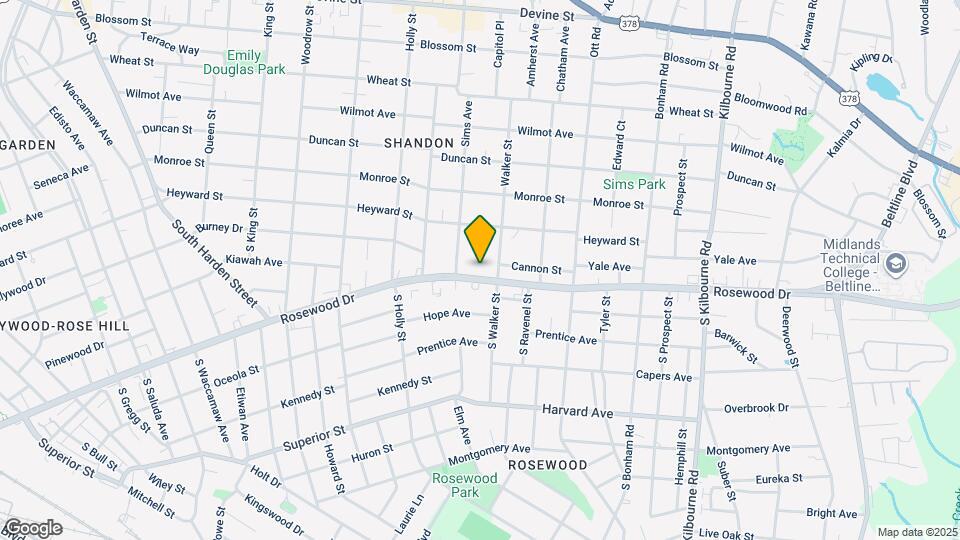 3121 Rosewood Dr Map and Location Details