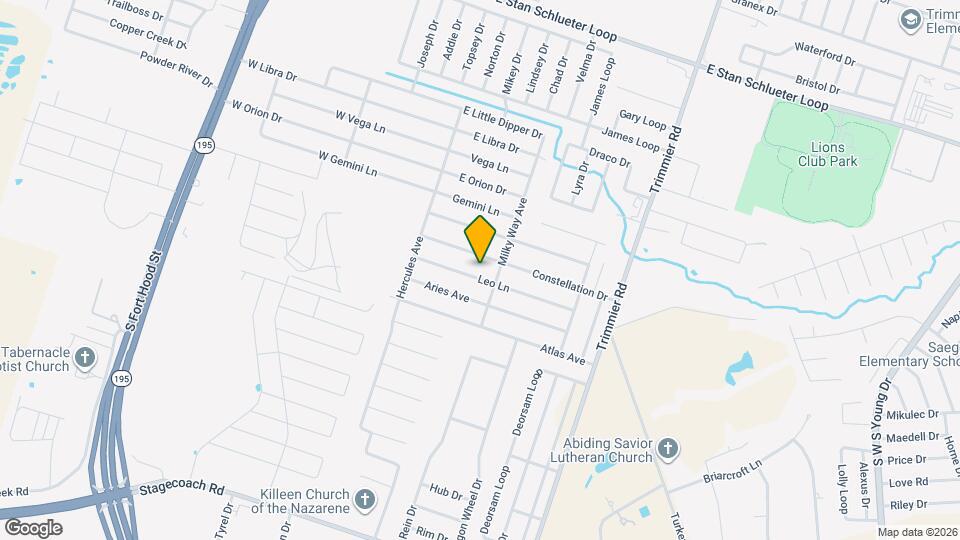 502 Constellation Dr Map and Location Details