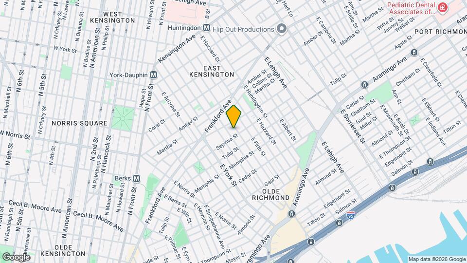 2170 E Cumberland St Mapa y Detalles de la Ubicación