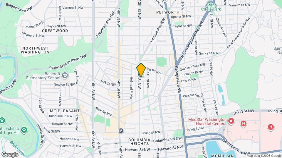 3607 13th St NW Map and Location Details
