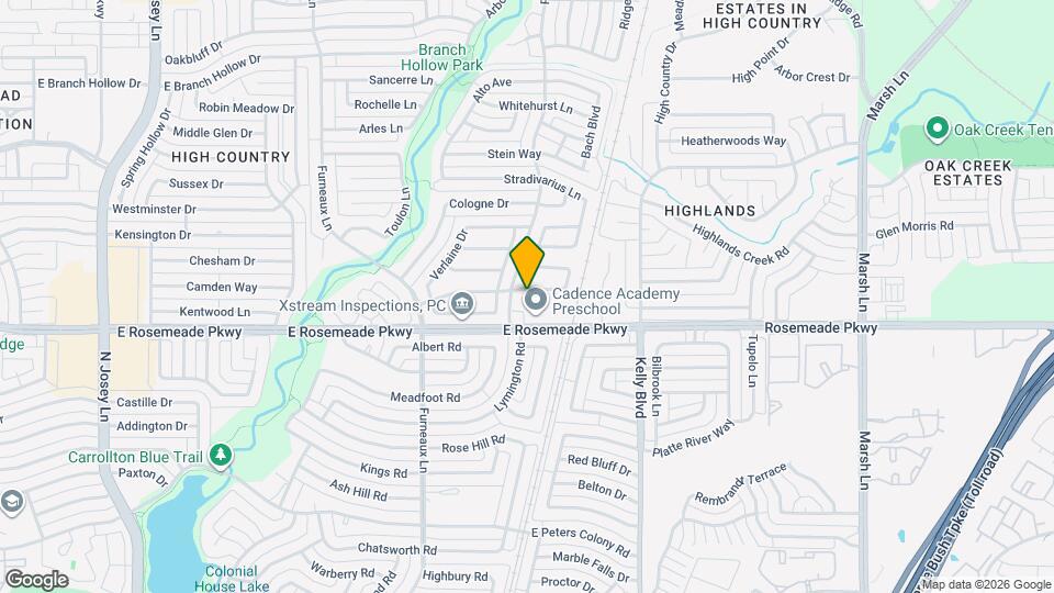 2106 Avignon Dr Map and Location Details