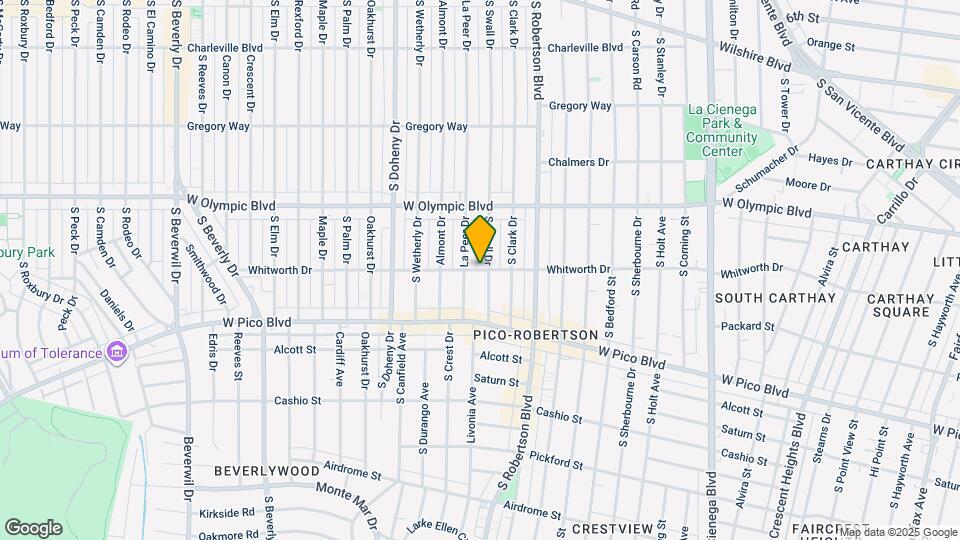 8916 Whitworth Dr Mapa y Detalles de la Ubicación