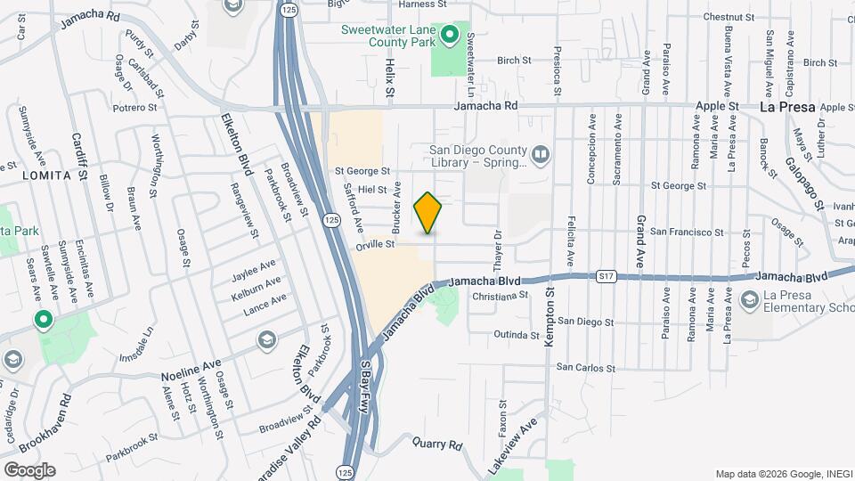 8850 Orville St Map and Location Details