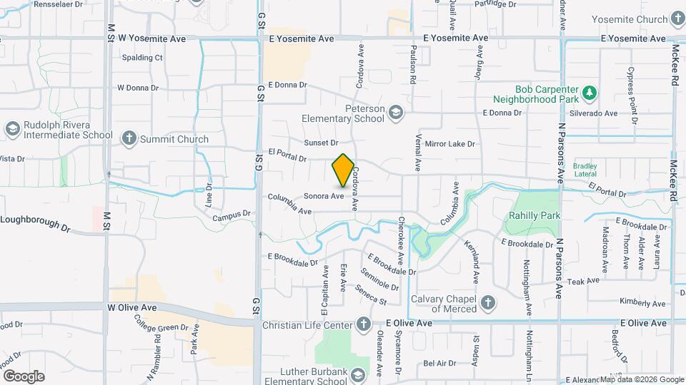 527 Sonora Ave Map and Location Details