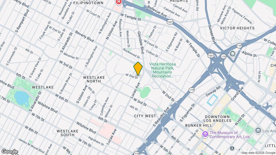 1410 W 2nd St Map and Location Details