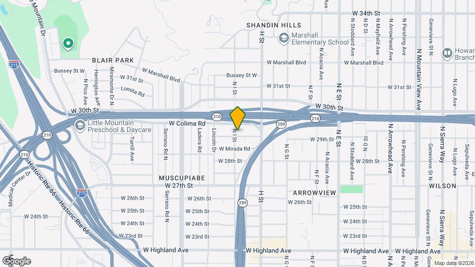 2907 N I St Map and Location Details