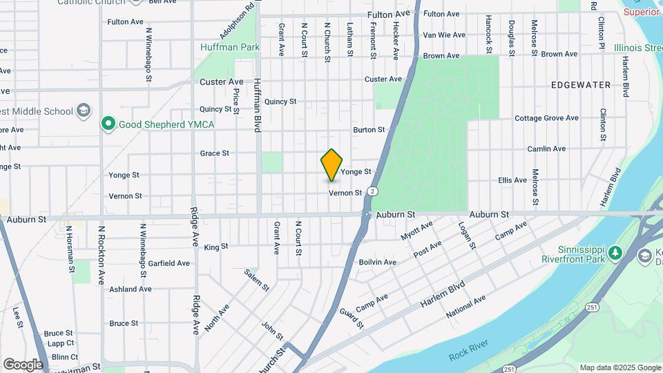 1607 N Church St Map and Location Details