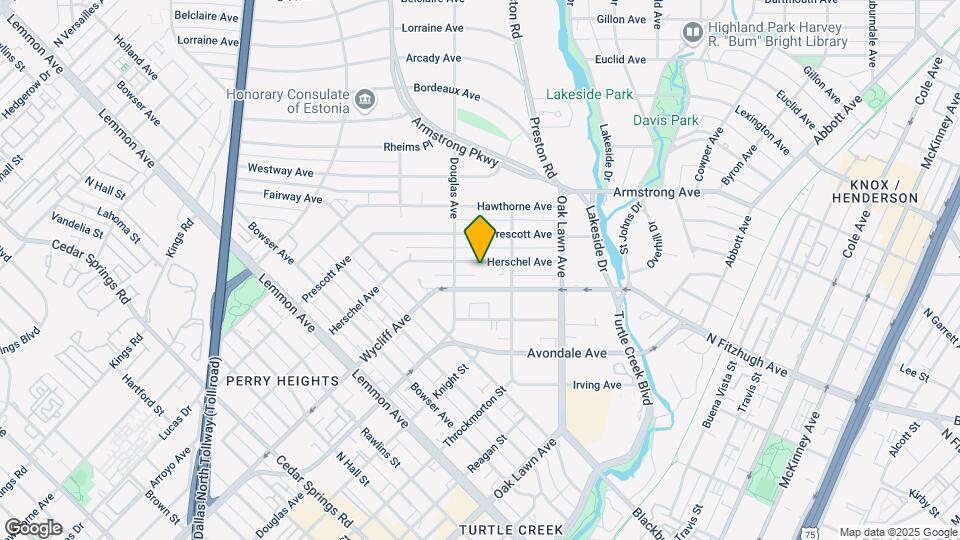 4126 Herschel Ave, Unit 1107 Map and Location Details