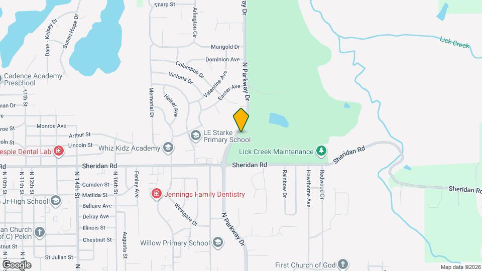 1614 N Parkway Dr, Unit 1 Map and Location Details