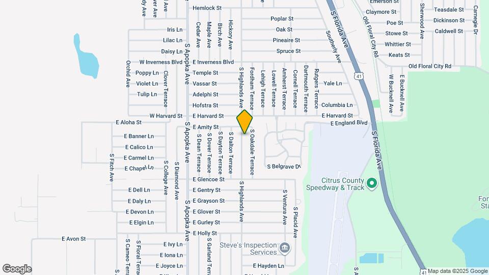3385 S Highlands Ave Map and Location Details