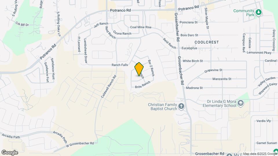 12611 Ponder Ranch Map and Location Details