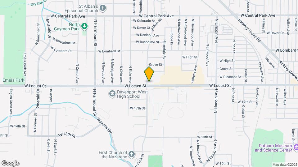 3122 W Locust St Map and Location Details