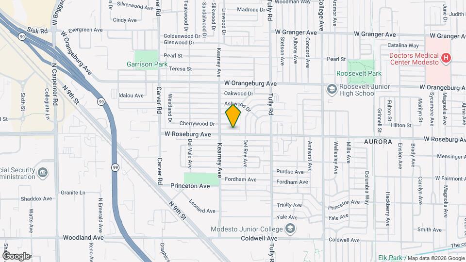 1415 W Roseburg Ave Map and Location Details