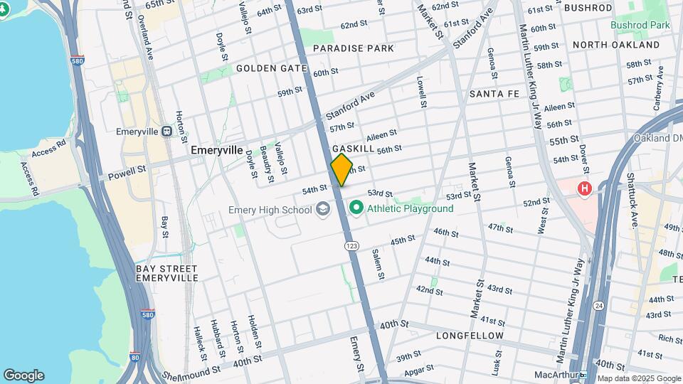 5306 San Pablo Ave Mapa y Detalles de la Ubicación