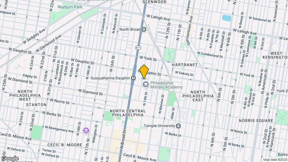 2233 N Park Ave Map and Location Details
