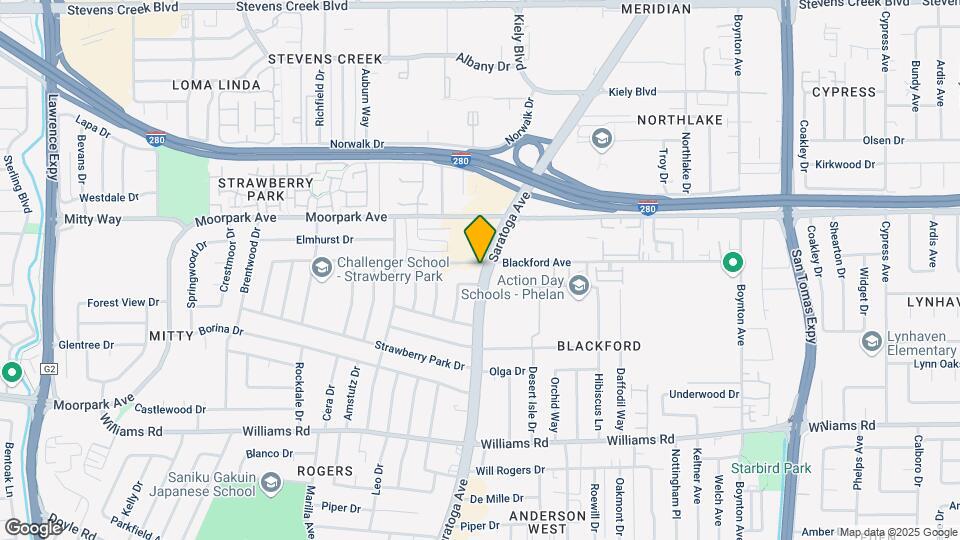 715 Saratoga Ave Map and Location Details