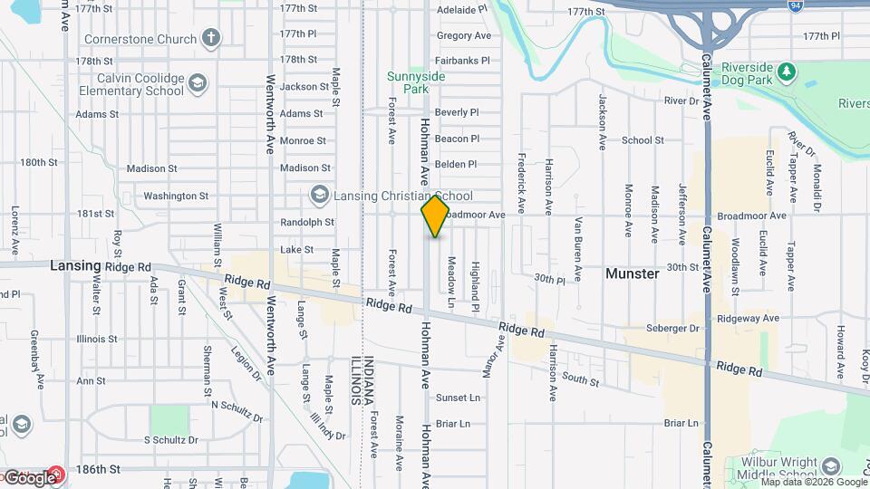 8131 Hohman Ave Map and Location Details