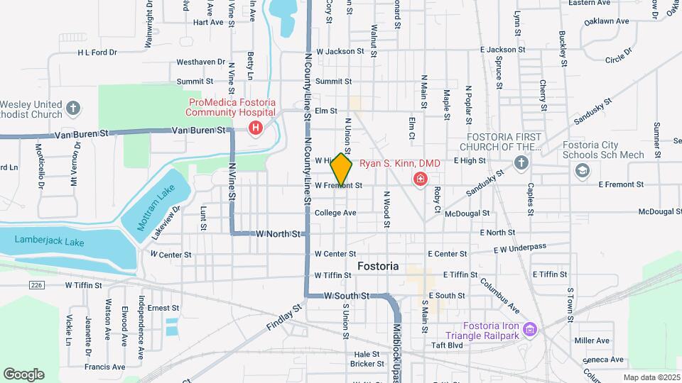 329 N Union St Map and Location Details