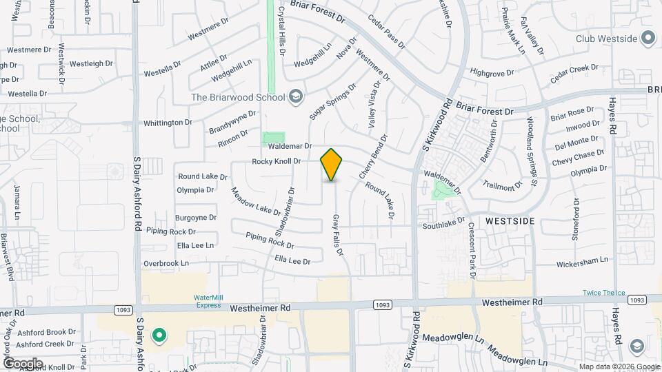 2102 Gray Falls Dr Map and Location Details