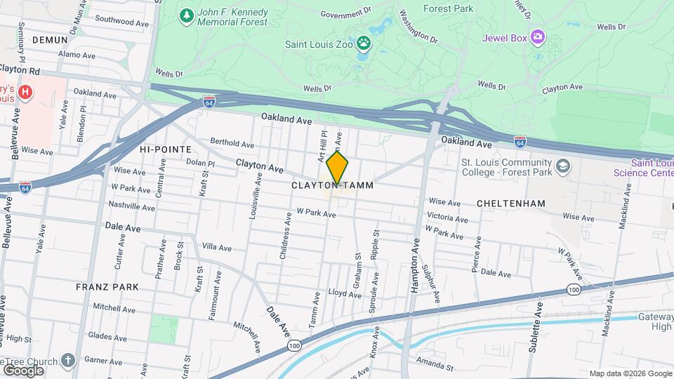 6330 Clayton Ave Map and Location Details
