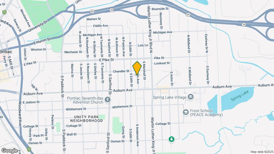 74 S Anderson Ave Map and Location Details