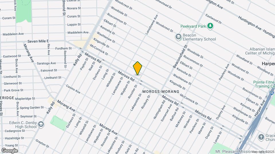 19237 Moross Rd Map and Location Details