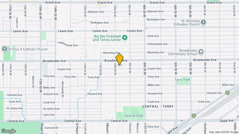 933 Custer Ave Map and Location Details