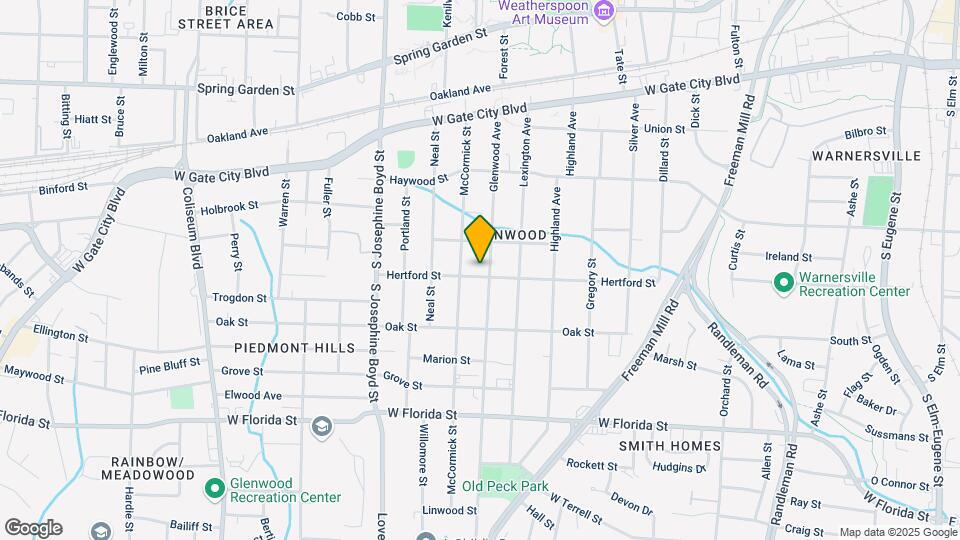 1012 Glenwood Ave Map and Location Details
