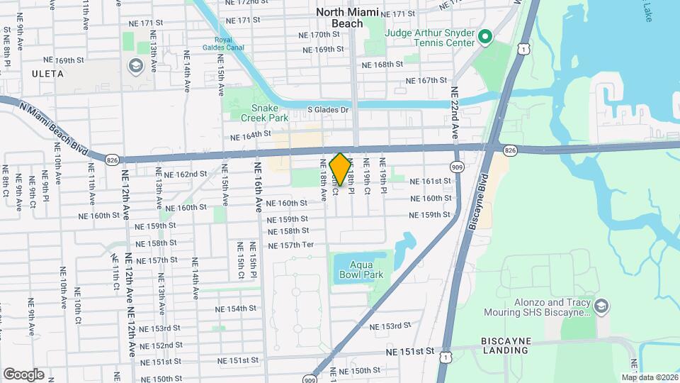 16021 NE 18th Ct, Unit B Map and Location Details