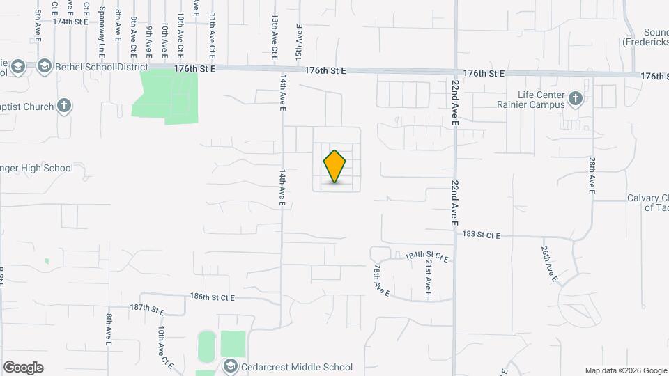 1627 182nd St E Mapa y Detalles de la Ubicación